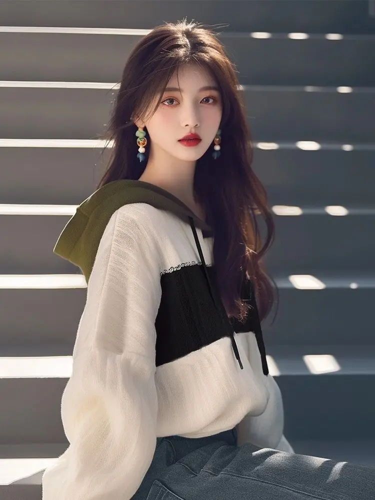 

Облегающие толстовки с капюшоном на молнии, женские весенние стильные свободные модные удобные зимние трендовые толстовки на молнии, простая одежда, стиль унисекс