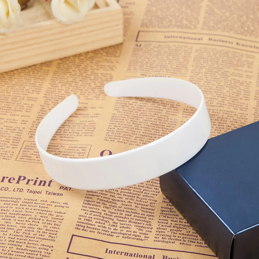 

20pcs Plastic Headbands Plain Craft Hair Bands Smooth Elastic Accessories Hair Styling Tools ABS Comfortable No Teeth