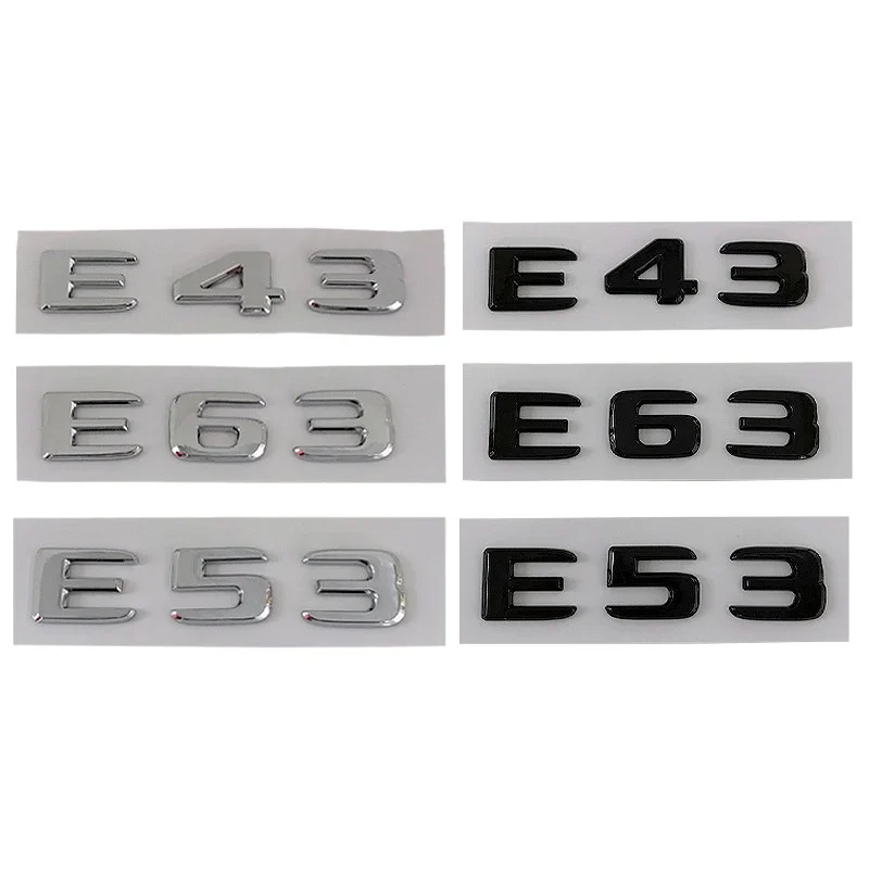 

3D ABS Car Rear Trunk Badge Sticker Rear Star Logo E43 E53 E63 V8 Biturbo 4matic Emblem For Mercedes AMG W212 W213 Accessories