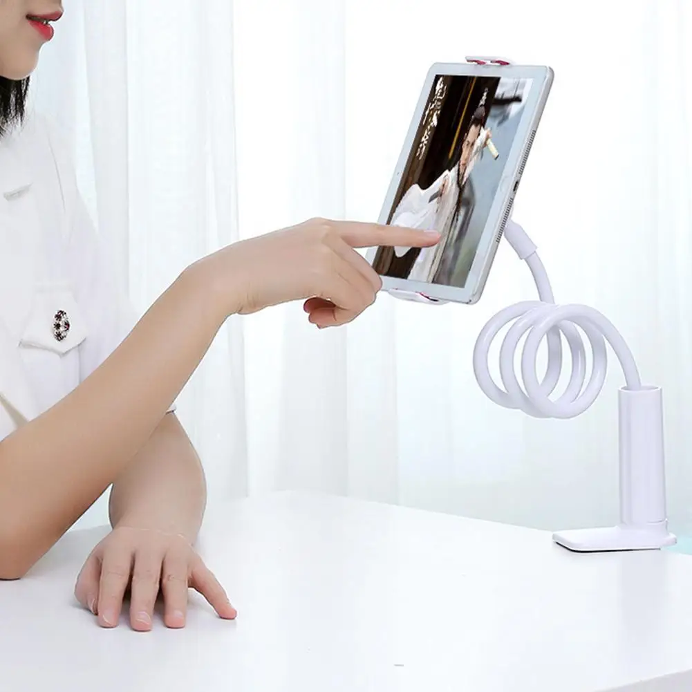 Mobile Phone Holder Bed Gooseneck Mount Clip-on Flexible Bracket Compatible For Ipad Tablet Computer