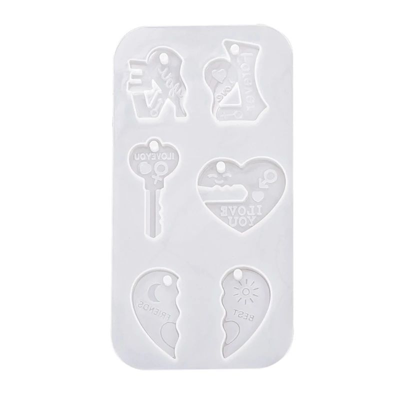 

Soft Pendant Moulds Silicone Keyring Mold Silicone Jewelry Mold Easy to Clean