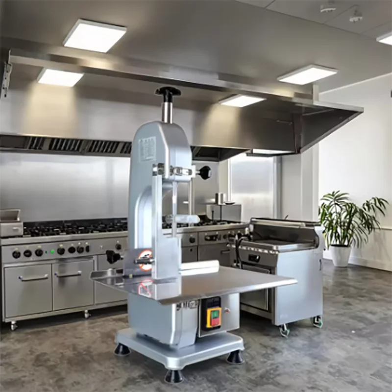 

Multi-Functional Bone Saw Machine High Effciency Stainless Steel Commercial Cutter Frozen Meat Kitchen Equipment Butcher Table