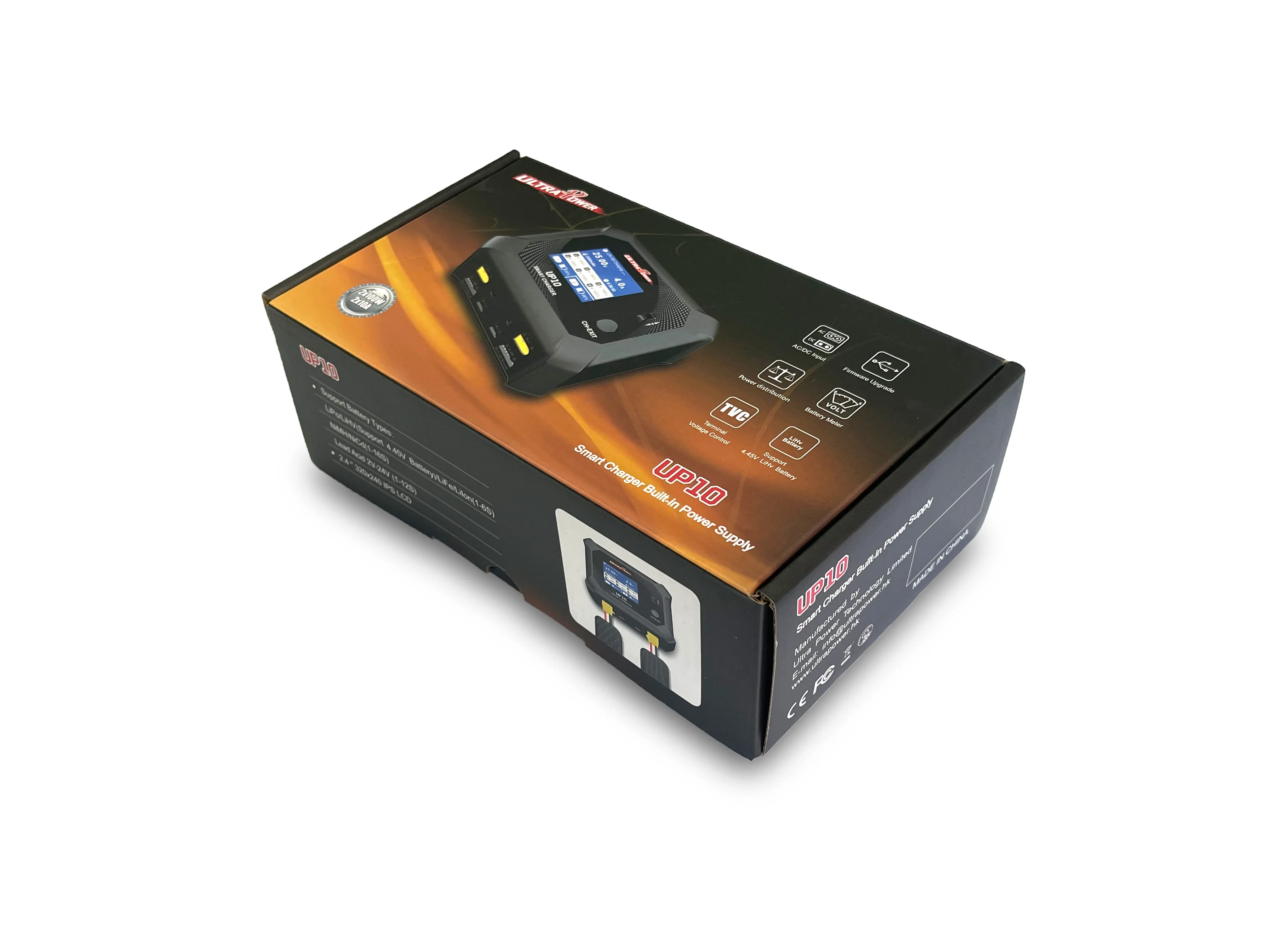 Cargador de batería UltraPower UP10 AC100W/DC200W cargador y descargador de equilibrio inteligente de doble canal para coche RC LiHv LiPo LiFe Lilon NiM