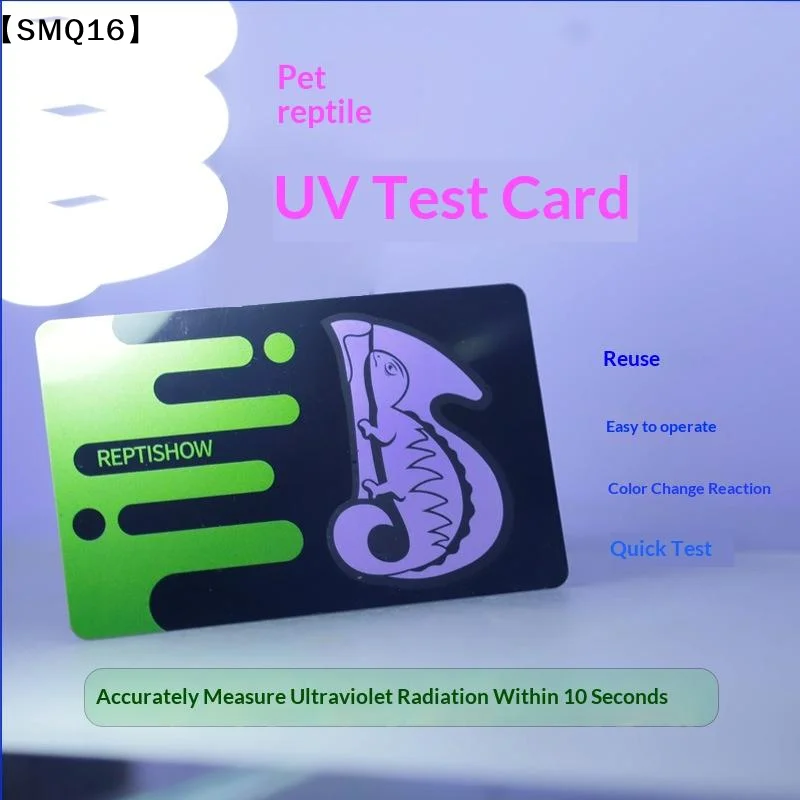 Uvb Test Cards Reptiles Uvb Lamp Uv Test Card Life Effective Tests Measurement Analysis Reusable Uv Light Meter Detection【SMQ】
