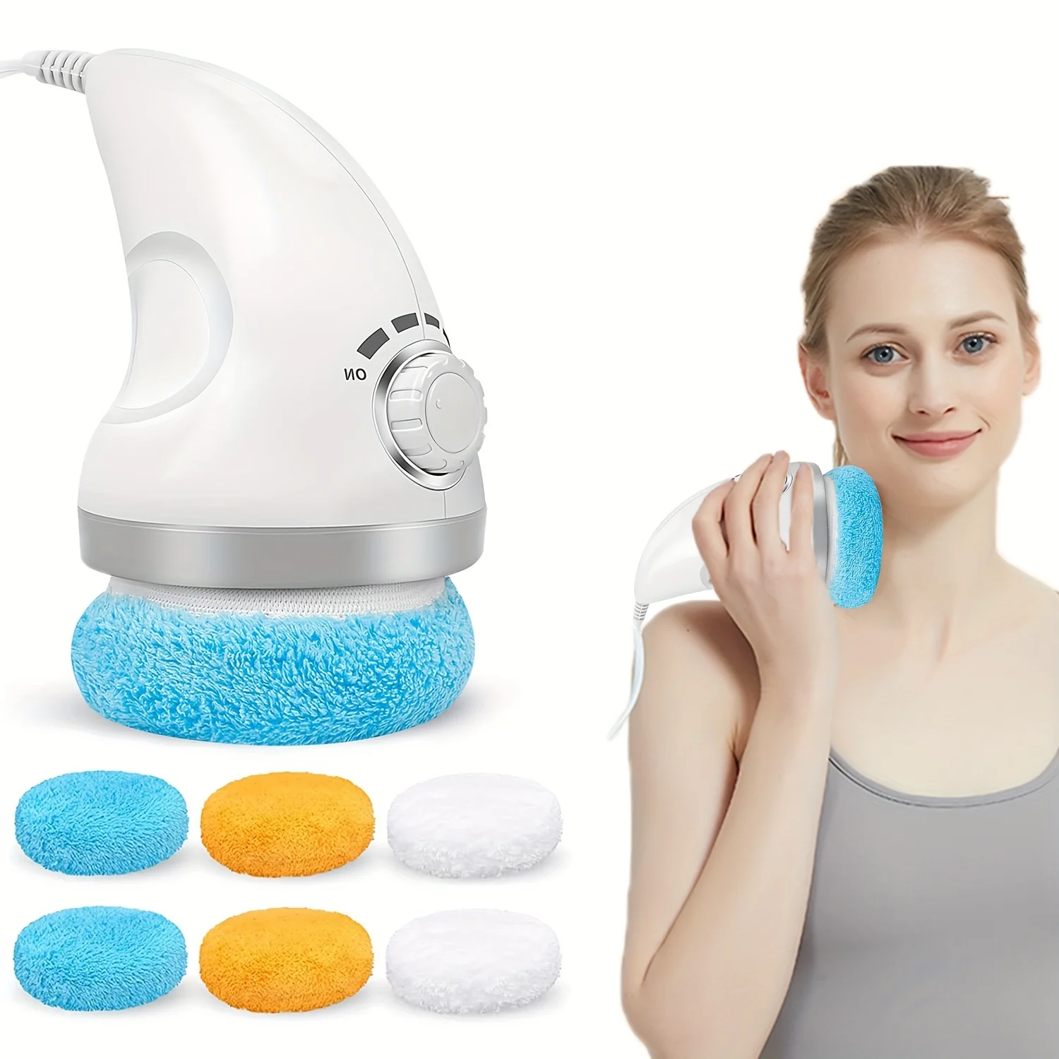 

Handheld Massager Vibrating Massager Birthday Gift, Christmas Gifts For Women With Washable Massage Mat For Abdomen, Legs And Ar