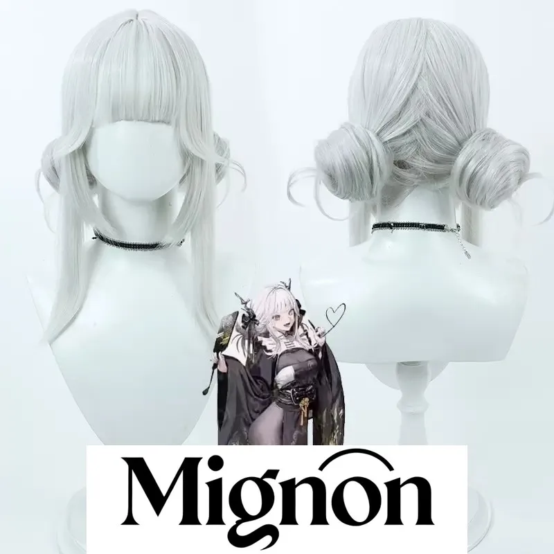 

Богиня Победы: NIKKE Белый Кролик Буллер Косплей Парик Серебристо-Белый Стиль