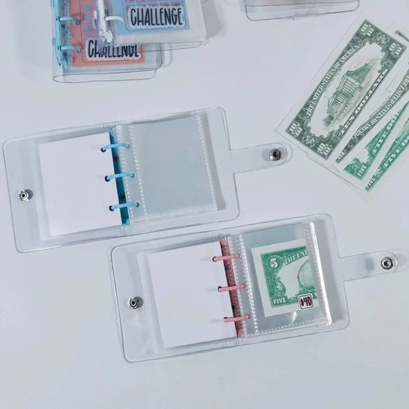 تحدي توفير الموثق الصغير 1000/2100 دولار توفير الميزانية النقدية المغلف محفظة الميزانية الموثق دفتر مخطط #6