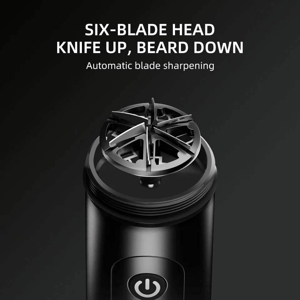 Rasoio elettrico portatile da uomo Mini rasoio da barba rasoio a doppio uso bagnato e asciutto rasoio a ricarica rapida di tipo C per rasoio da uomo
