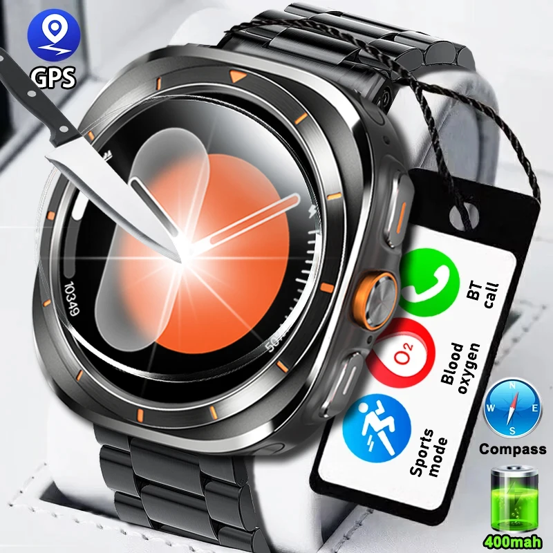 For Samsung Galaxy Watch Ultra GPS Tracker Smart Watch Men 1.43