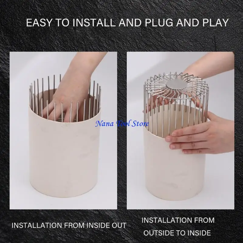 31GJ High-Density Sewer Cover Rust Proof Drainage Mesh Screen Drain Anti Blockage Screen Quick Installation for Household