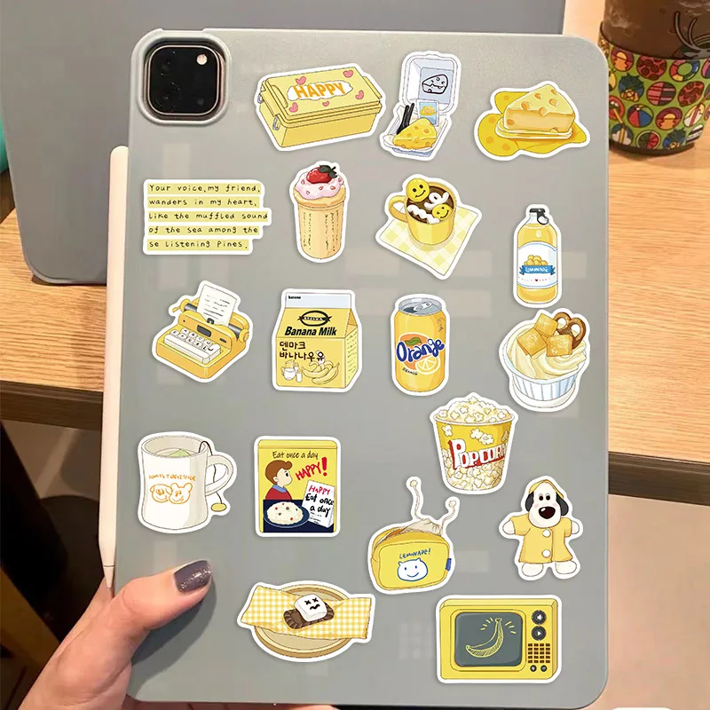 50 قطعة INS نمط الغذاء الكرتون ملصقات DIY بها بنفسك دفتر الهاتف المحمول الأمتعة سكيت الكتابة على الجدران الشارات متعة للطفل هدية #3
