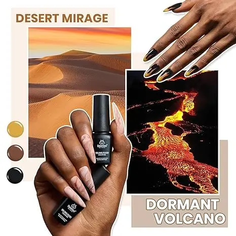 Kit de esmalte em gel de 108 peças com luz UV, conjunto de 55 cores incluindo base, casacos superiores e ferramentas para manicure DIY