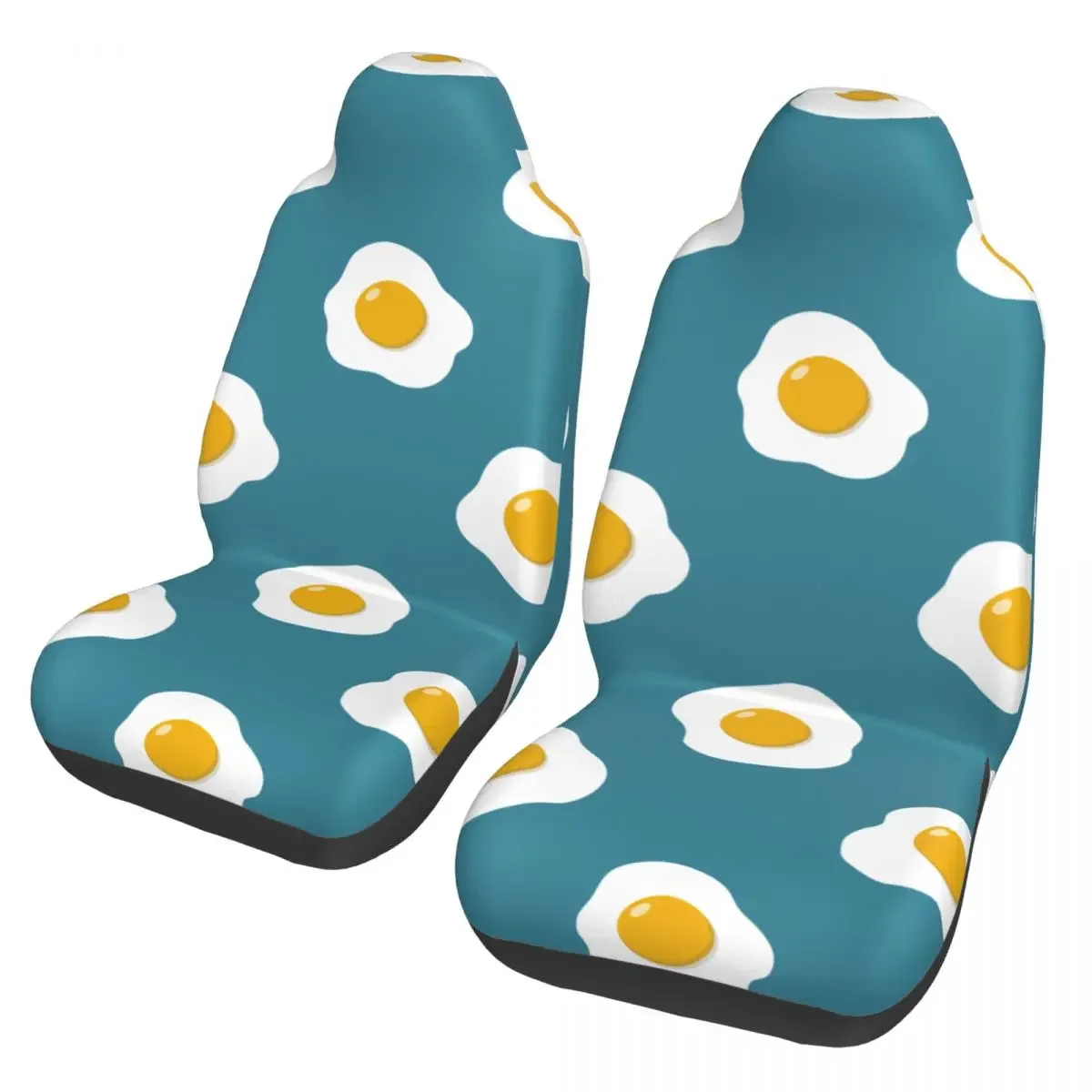 Fried Eggs Pattern Universal Car Seat Cover Waterproof For SUV Cartoon Car Seats Covers Polyester Hunting