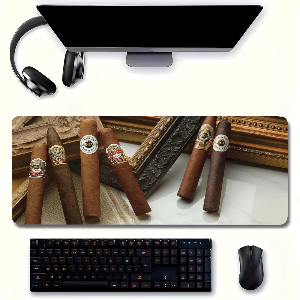 C-Cuba C-Cigar Pattern Mousepad Non-slip Suitable For Office Computers Laptops E-sports Game Desk Mats XXL Keyboard