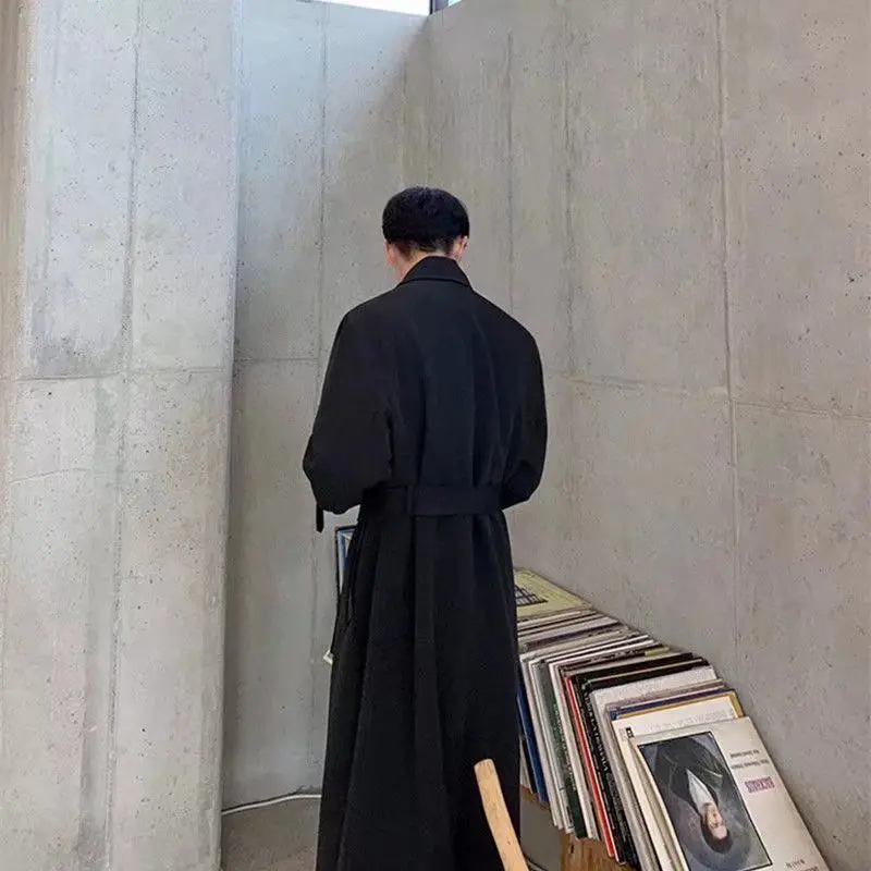 

Men's Longline Trench Coat 2025 Spring Fall Collection British Military Style Warmth