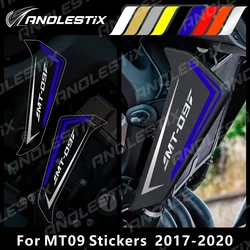 AnoleStix Reflective Motorcycle Stickers Radiator Side Cover Decals Set For YAMAHA MT09 MT-09 SP 2017 2018 2019 2020