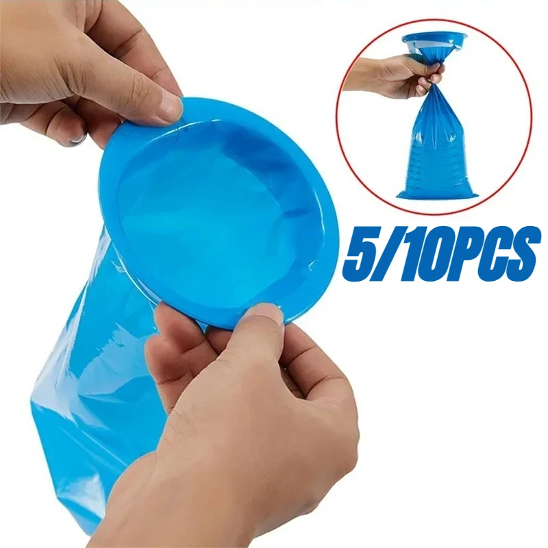 5/10 قطعة حقيبة القيء القابل للتصرف المحمولة حقيبة القيء القابلة للطي للسفر ومرض الحركة منتجات التنظيف المنزلية