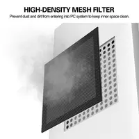 New PVC Dust Filter Cover Black Magnetic Frame PC Cooler Filter 120mm/140mm Computer Fan Grills Computer Cooler Fan 5