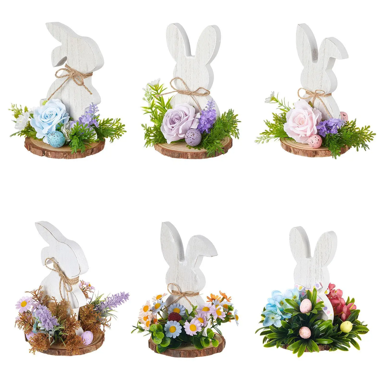 

Animal Figure Easter Bunny Statue Collection Decoration Rabbit Sculpture