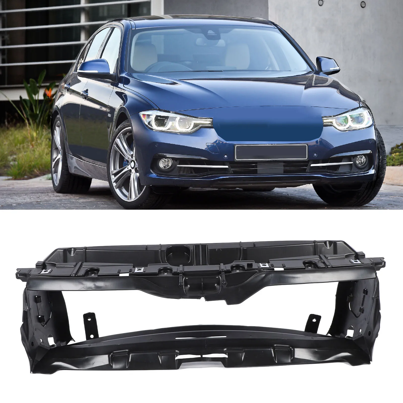 

Car Radiator Upper Air Duct 51747255413 Intercooler Air Guide Duct Air Duct Radiator Grille for BMW 3 Series F30 2012 to 2019