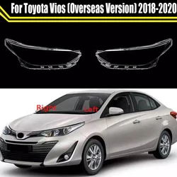 For Toyota Vios (Overseas Version) 2018 2019 2020 Car Front Headlight Lens Cover Auto Headlamp Lampshade Lamp Shell Caps
