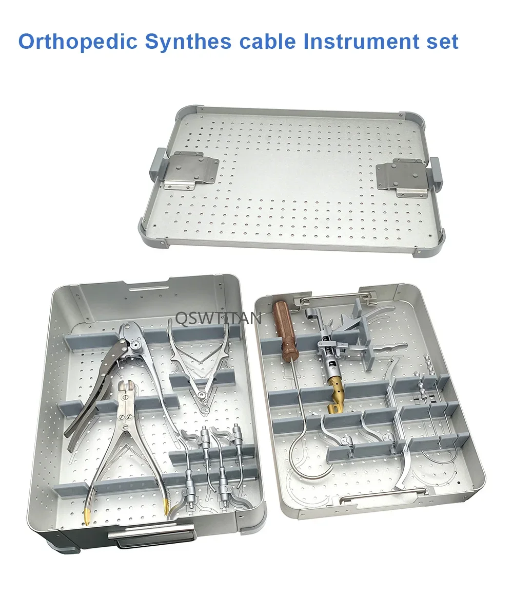 Orthopaedic Cable bunding Instrument set Orthopedic Synthes Stainless Steel Passer Wire Tightener Forceps Set