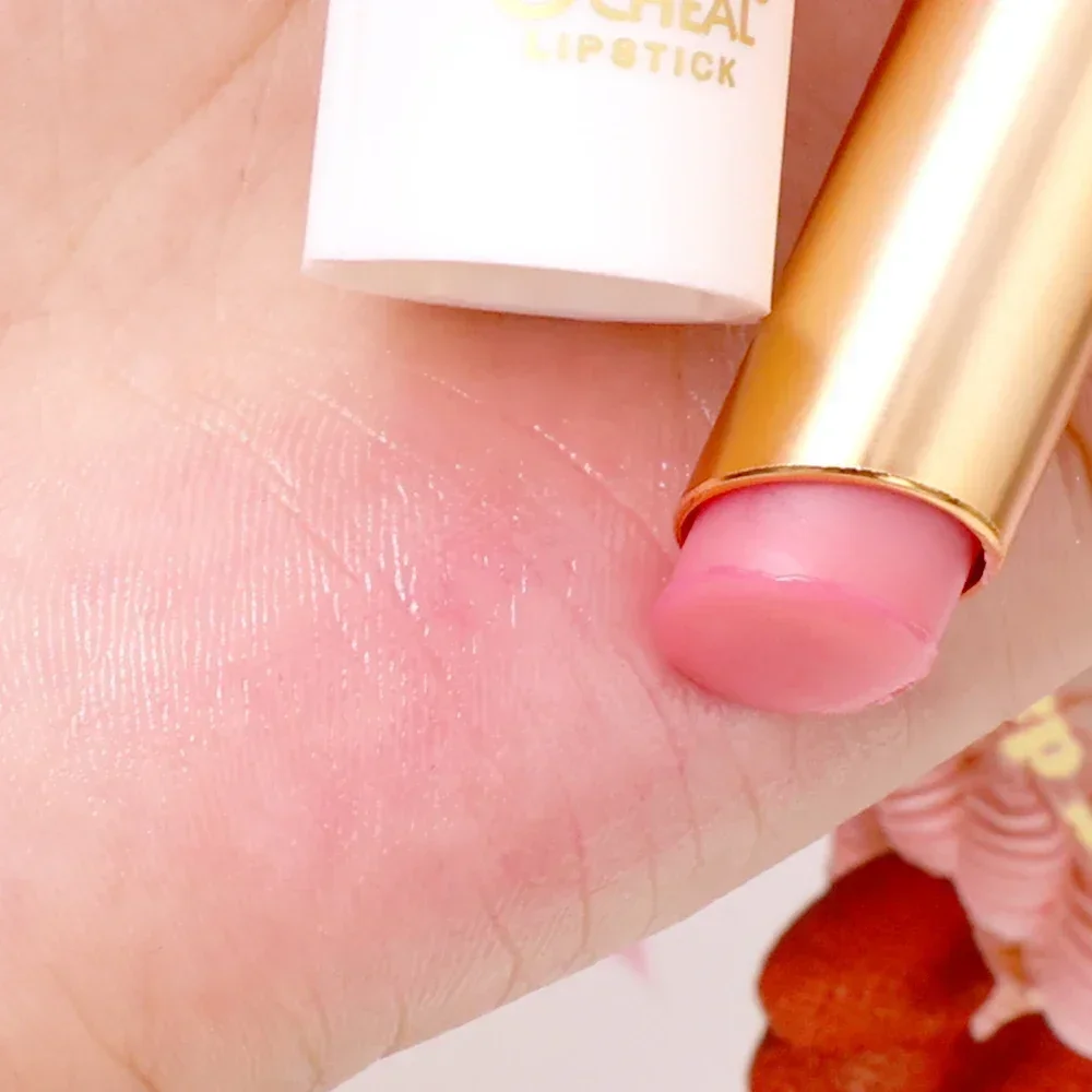 Batom de Geleia de Cristal, Impermeável, Cor Mudando, Durável, Hidratante, Lábios Maquiagem, Cosméticos, Rosa