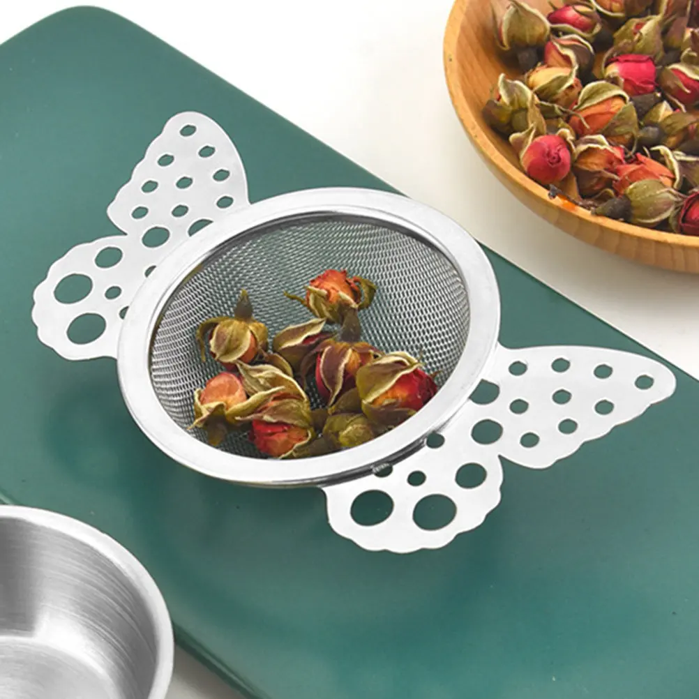 

Loose Leaf Tea Strainer Fine Mesh Filter Reusable Infuser Non-porous Metal Strainers