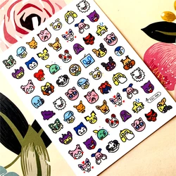 TSC-154 TSC-444 Cute cartoon characters DIY 3D Back glue  Nail sticker  Nail art