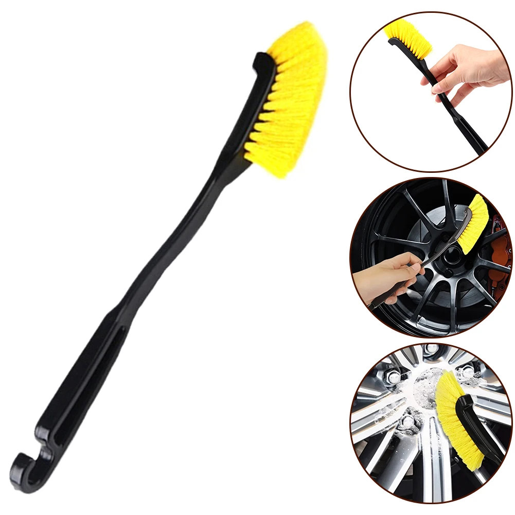 

Car Truck Rim Detail Brush SUV Wheel Cleaning Brush Cleaning Tools Practical Plastic Auto Acesssories