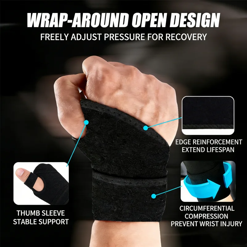 

Elastic Wrist Strap Breathable Wrist Brace Carpal Tunnel Relief Joint Stability Wrist Band Tendonitis Pain Relief Daily Use