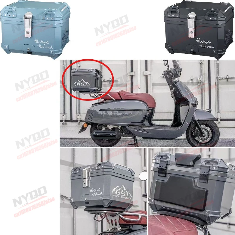 

Багажный кофр для мотоцикла 57 л, универсальный, водонепроницаемый, с быстросъемным креплением для скутера