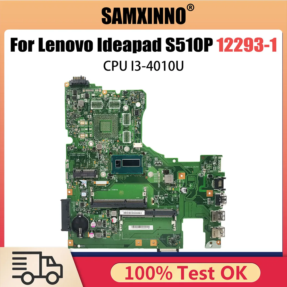 

For Lenovo S510P Laptop Motherboard With I3-4010U CPU 12293-1 48.4L106.011 Mainboard Fully Tested 15 INCH