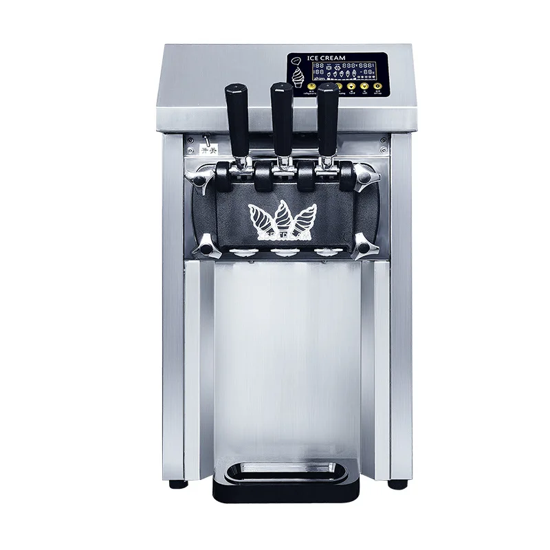 220V Fully Automatic Commercial Ice Cream Maker Machine Easy to Operate Various Flavors Milk Ice Cream Option