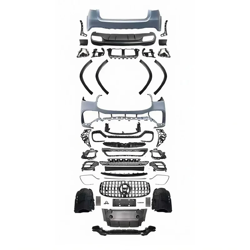 

Suitable GLS (X167) Modified GLS63 Front Bumper Wheel Arches Rear Bumper Lip Tail Throat Surround