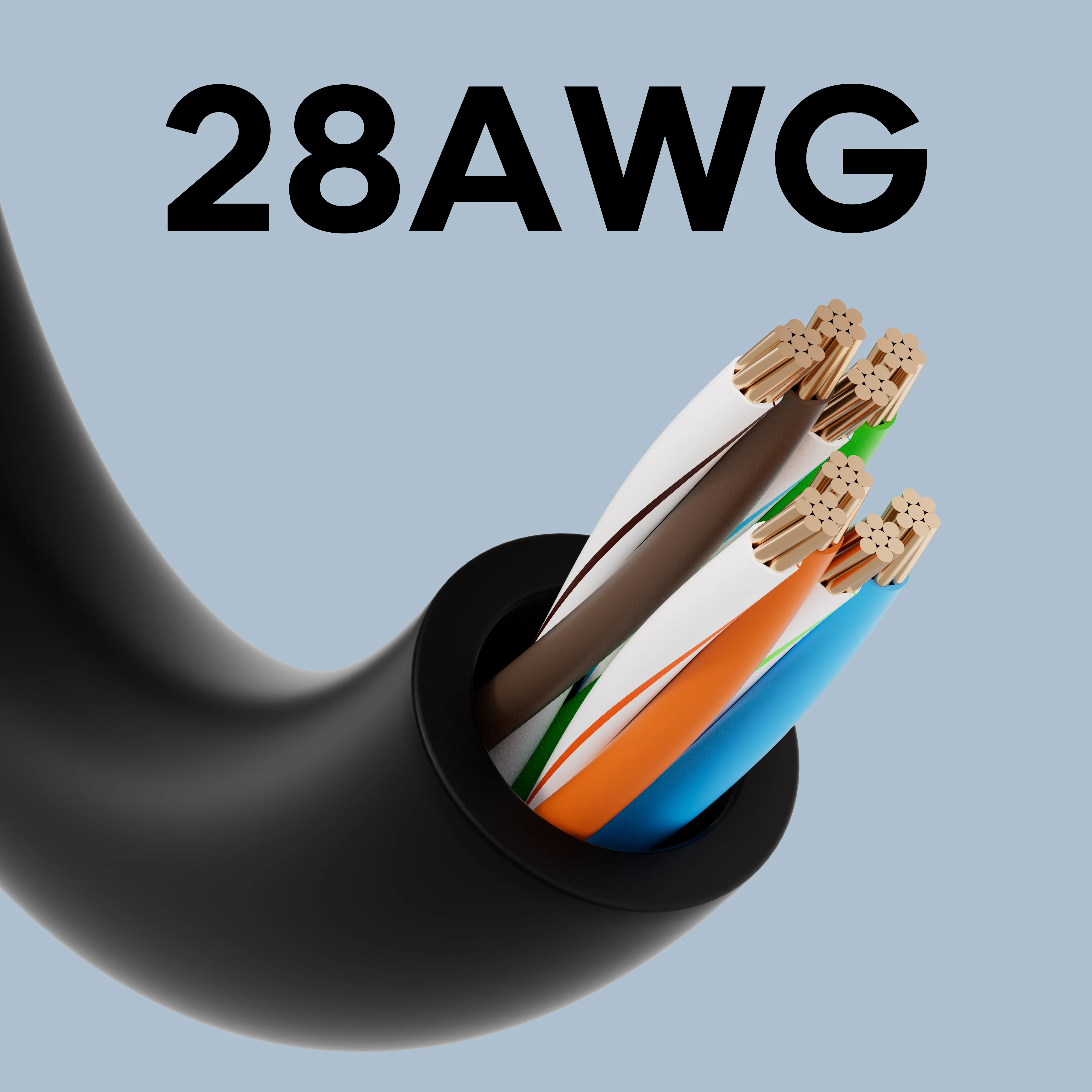 COMNEN Cat6A Ethernet Cable 1pcs Slim Short Cable RJ45 internet 10G Cat6 Patch Cord UTP Lan Cable for Ps5 Router Xbox Computer