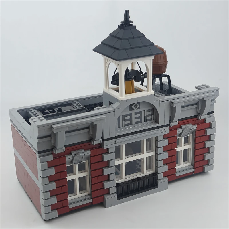 In Stock Ship From USA High Quality Creativity Fire Station Model Building Blocks Bricks House Toy Birthday Gifts 15004 10197