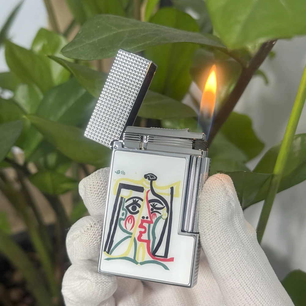 Picasso Lighters Beauty Girl Brass Metal Bright Sound Cigarette Smoking Accessory For Father's Gift 2026 New