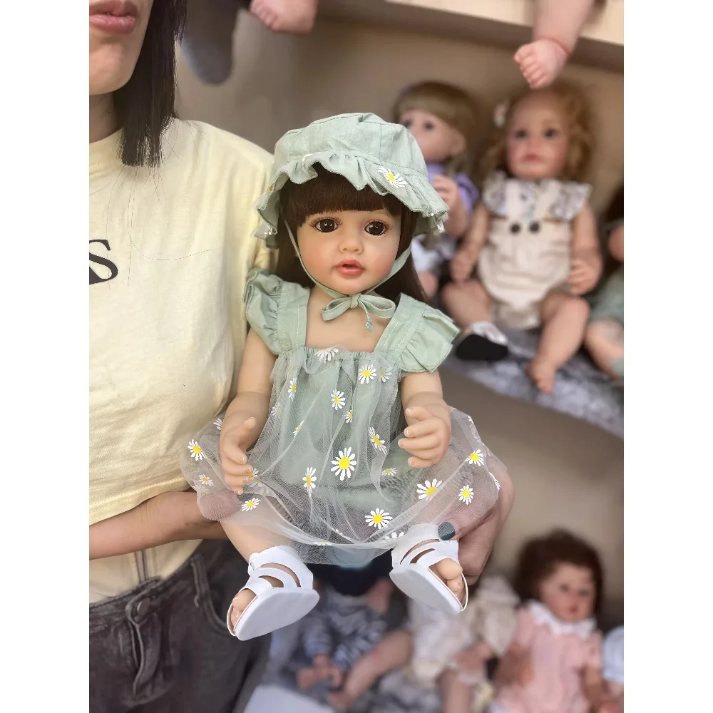 55CM Silicone Reborn Toddler Doll Betty Princess Girl 3D Painting Skin Tone with Visible Veins Bebe Reborn Juguetes para Niñas