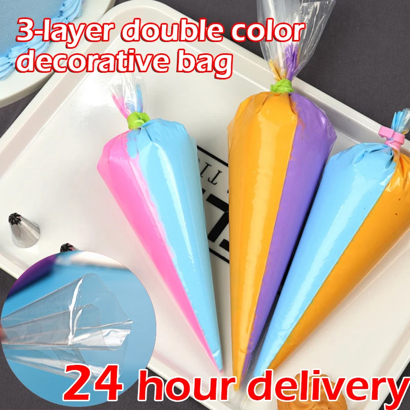 

Two-color Piping Bag Cake Tools Pastry Tools Accessories Backpacks Cookies Nozzles for Confectionery Pastry Reposteria Bar