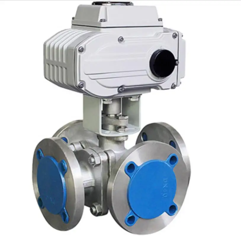 

For Dn65 Electric Actuator Stainless Steel 4 Way 50mm Flange Reversing Directional Ball Valve