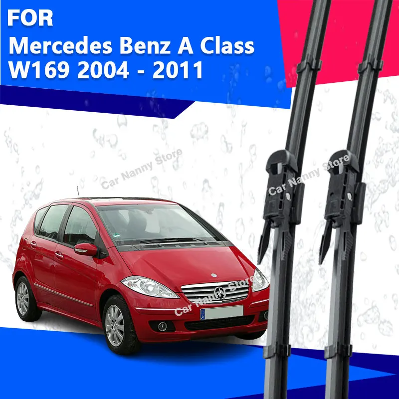 

Щетки лобового стекла для Mercedes Benz A Class W169 2004-2011, автомобильные дворники, резиновая полоса стеклоочистителя 2005 2006 2007 2008