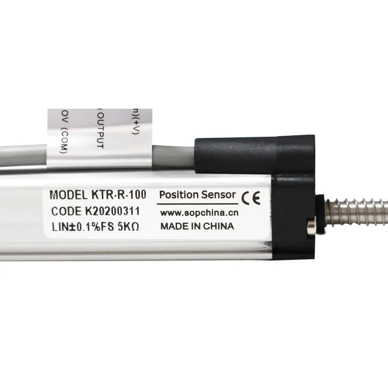 Linear Displacement Sensor 100mm 0-5v Spring Return Linear Position Sensor Displacement Transducer for Industrial Automation