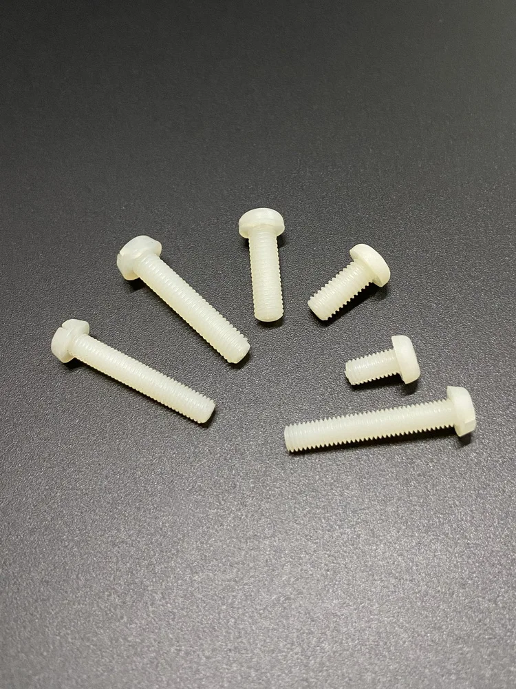 M4 Thread Screws Insulated Fastening Accessories round Head Cross Slot Plastic Installation Screws for Electronic Components