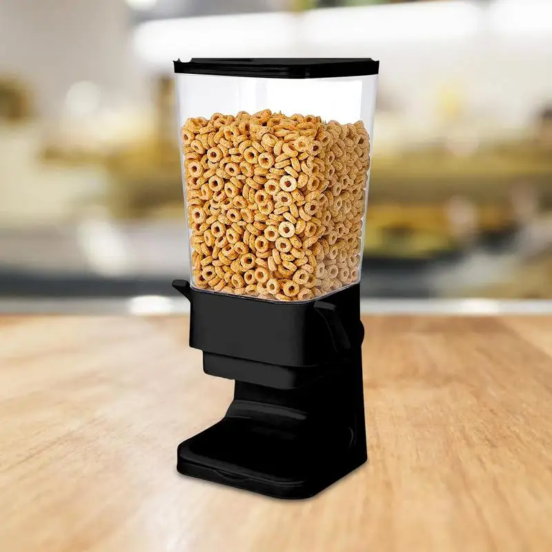 Countertop Cereal Dispenser Kitchen Storage Container Food Grain Rice Container Sealed Cereal Dispenser Food Nuts Flour Rice Jar