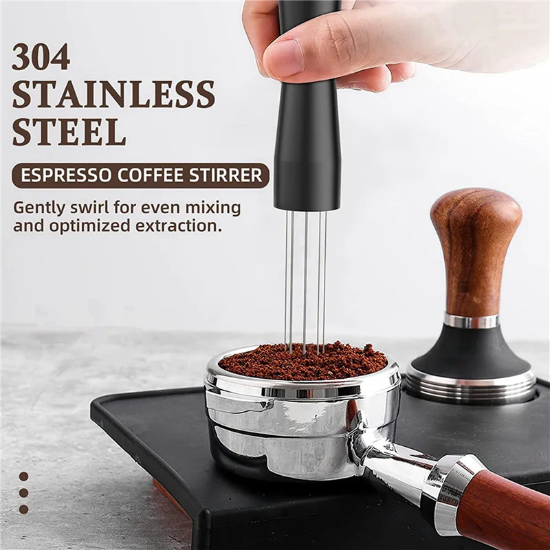 ABVI-2X Espresso Kaffee Rührer Nadel Hand Tampers WDT Werkzeug Espresso Barista Verteilung Nadel Verteilung Werkzeug