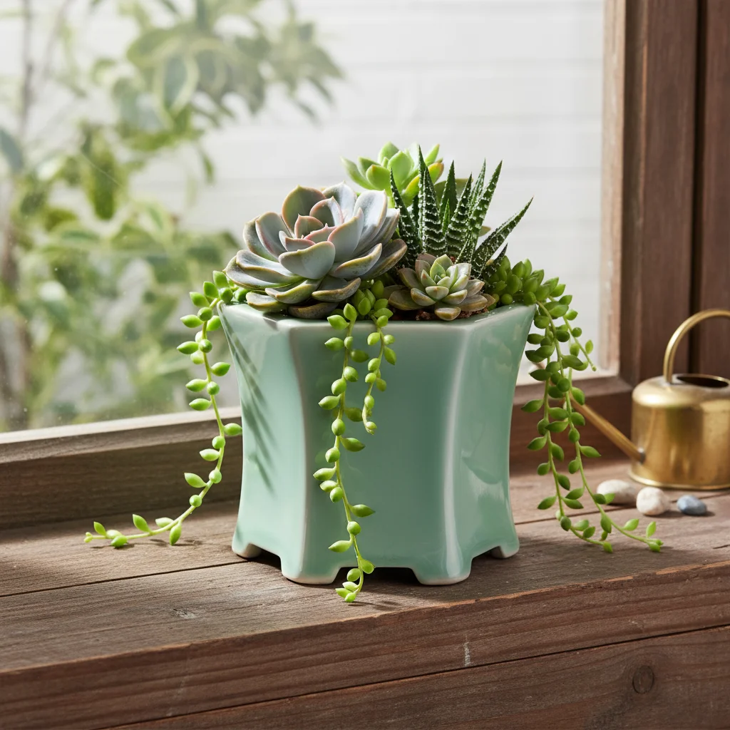 

Цветочный горшок с фиолетовым песком, керамический горшок для бонсай, сочный цветочный горшок ручной работы, китайский зеленый цветочный горшок, домашний сад, пейзажный декор