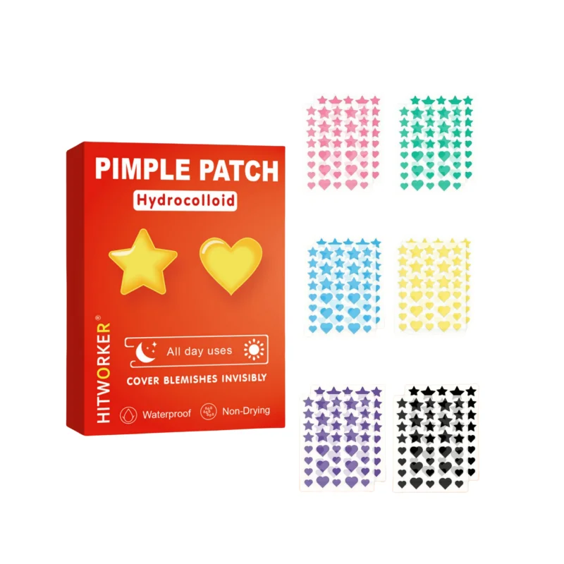 432pcs Salicylic Acid Acne Patches Star And Heart Shape Combination for Effective Blemish Removal And Skin Care