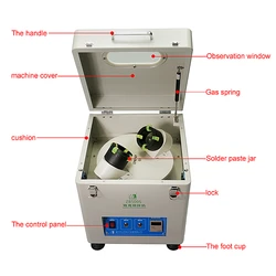 Automatic Solder Paste Mixer Solder Cream Mixer ZB500S For Repair PCB Solder Station 500-1000G Tin Cream Mixer