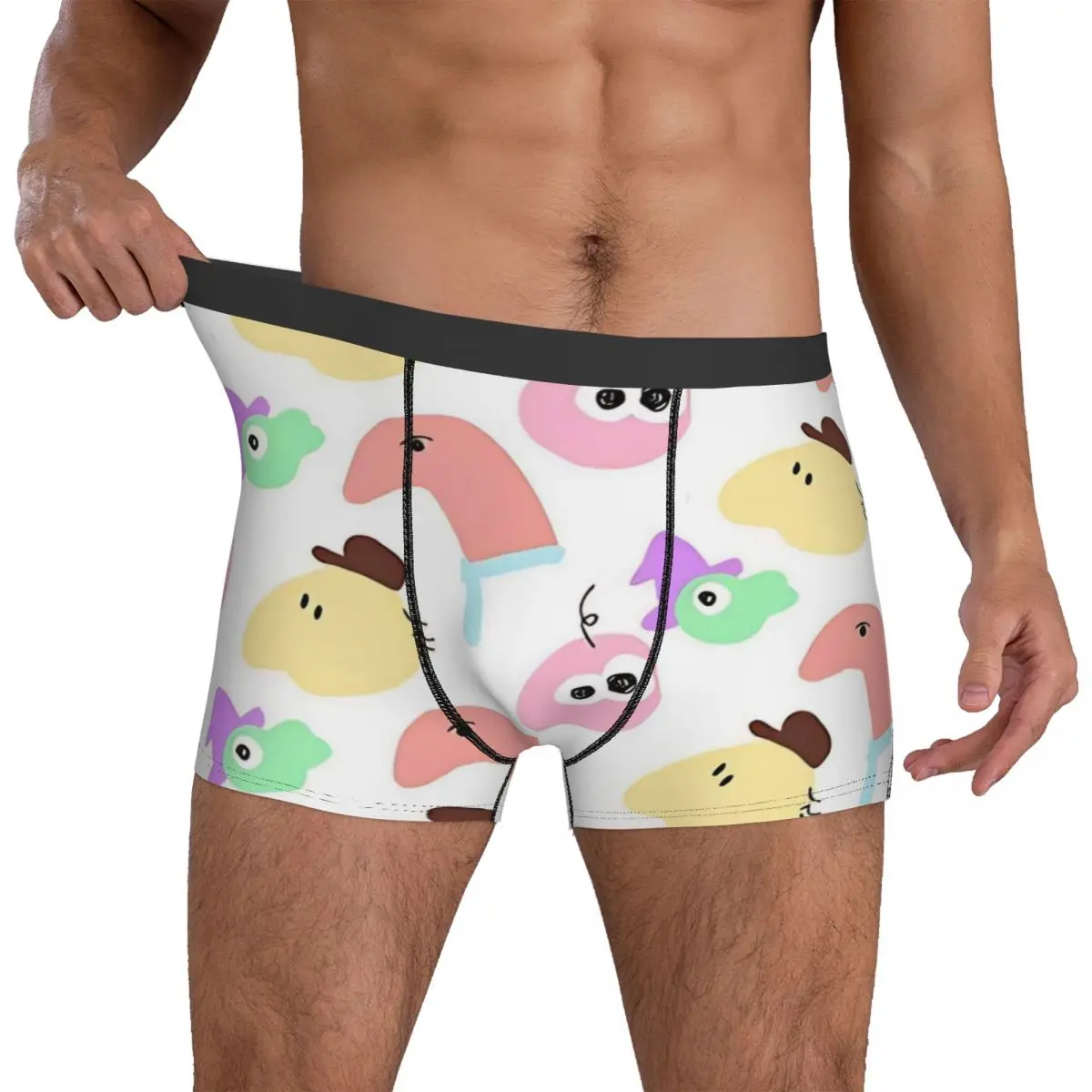 Smiling Friends Minimal Pattern Shorts Briefs Underwear Hot Sale Man Classic Boxer Shorts Customs Oversize Panties